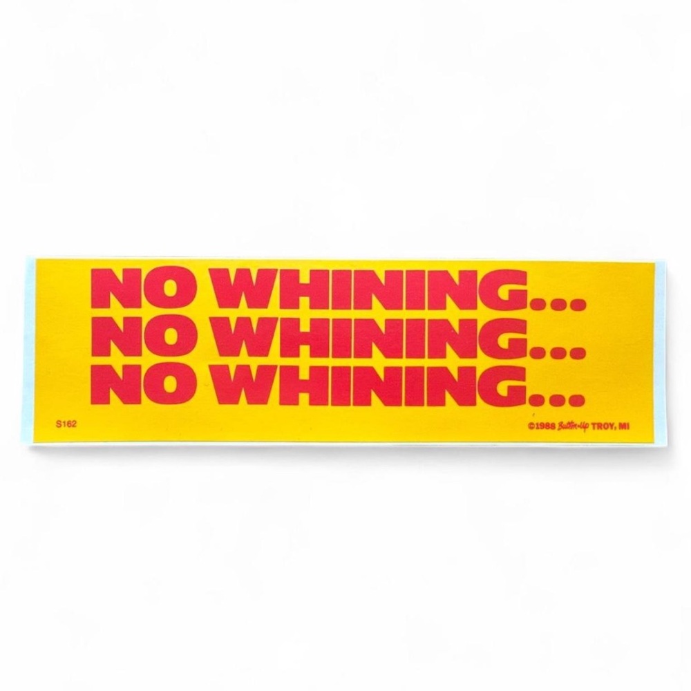 Vintage 80s Bumper Sticker